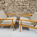 Paire de fauteuil scandinave 1960