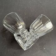 4 Verres à vin – Cristal fort taillé