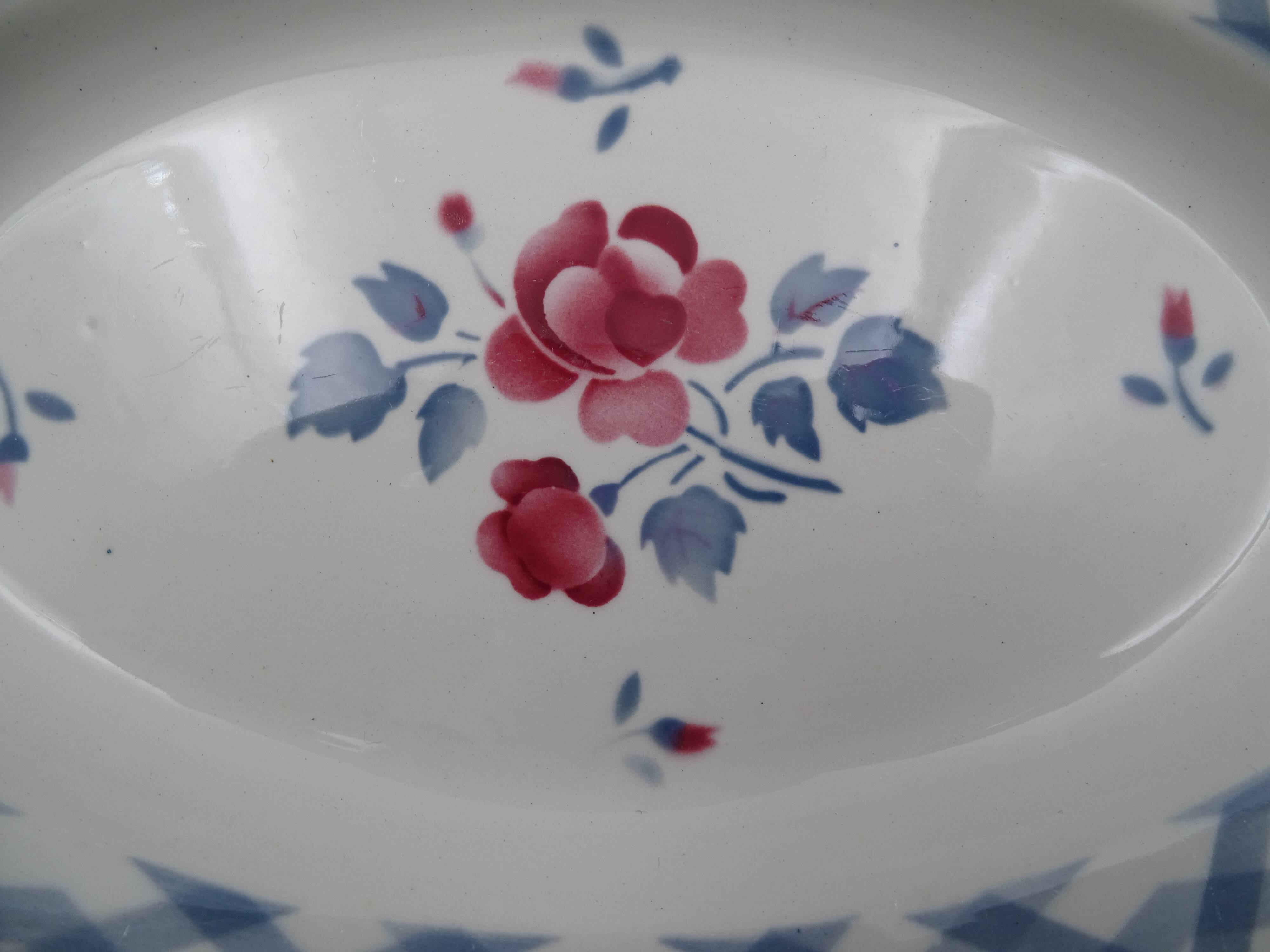 Ravine in earthenware of Sarreguemines Digoin model Bastia 1940