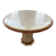 Round table in white marble