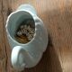 Cygne vintage en céramique blanche – cache-pot / vide-poche