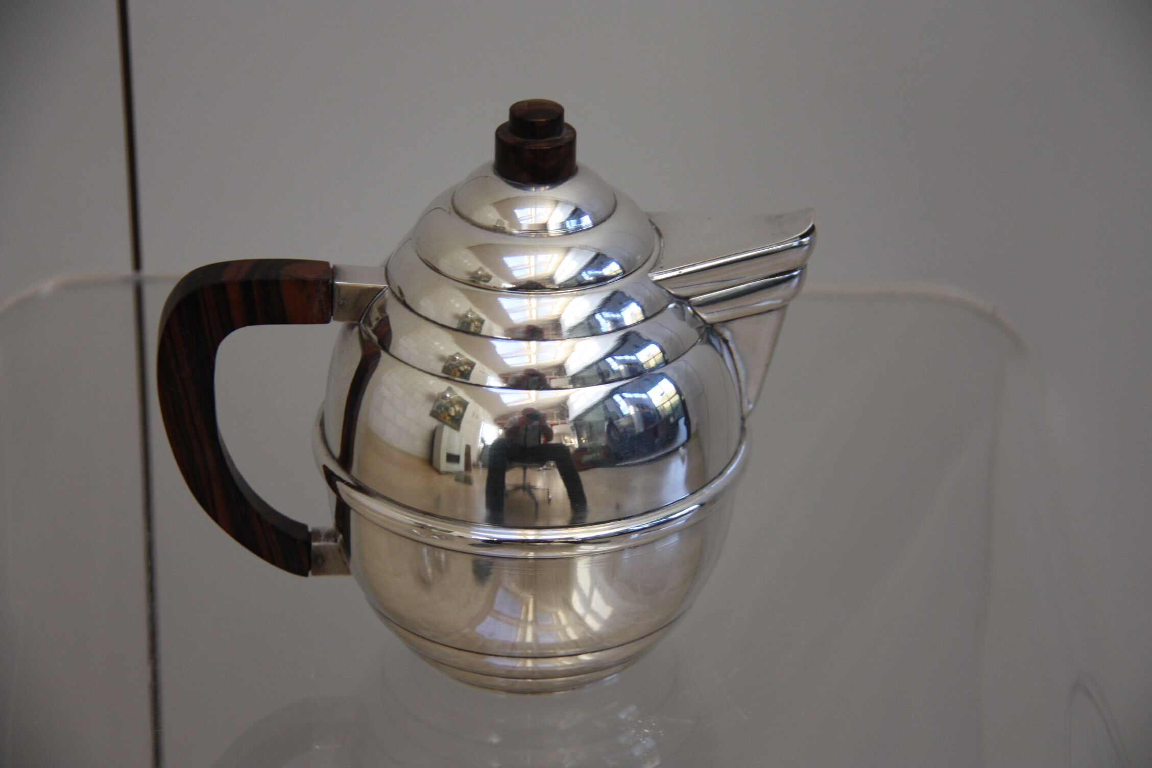 Silver plated coffee and tea set in art deco style - France - 1950's
