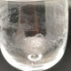 Aperitif or digestive stemmed glass in worked glass