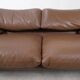 Cassina Maralunga 2 seater in mocca colored leather