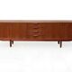 Enfilade vintage scandinave de 2,50 m en teck années 1960