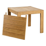Solid pine extending table, circa 1975