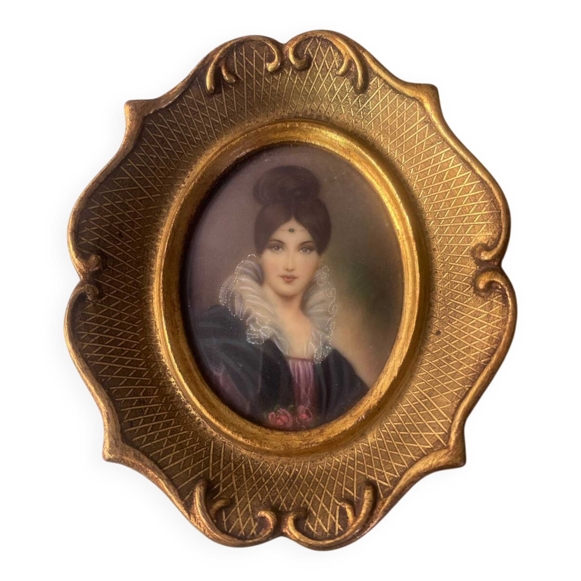 Miniature, portrait of a woman