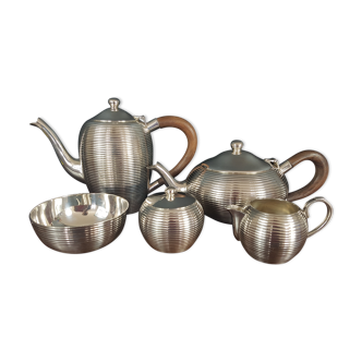 Former tea or coffee silver metal service consisting 5 pieces