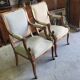 Paire de fauteuils en noyer style Empire retour d'Égypte