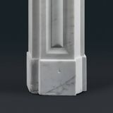 Cheminée en marbre de Carrare de style Régence anglaise