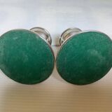 Pair of small silver candlesticks with hallmarks