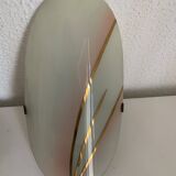 Pair of vintage 1960s opaline brass petal wall lights - 21 cm