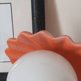 Vintage ceramic shell lamp