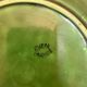 Set of 5 dessert plates in barbotine, vine leaf model Gien