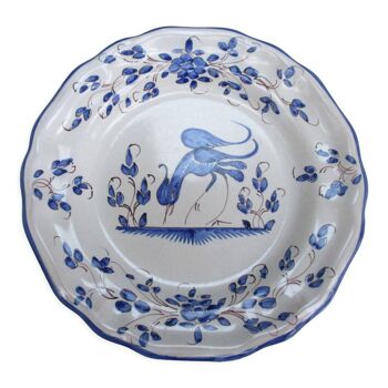 Ceramic plate, bird decoration
