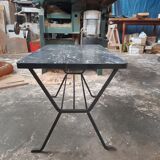 Small vintage coffee table metal legs