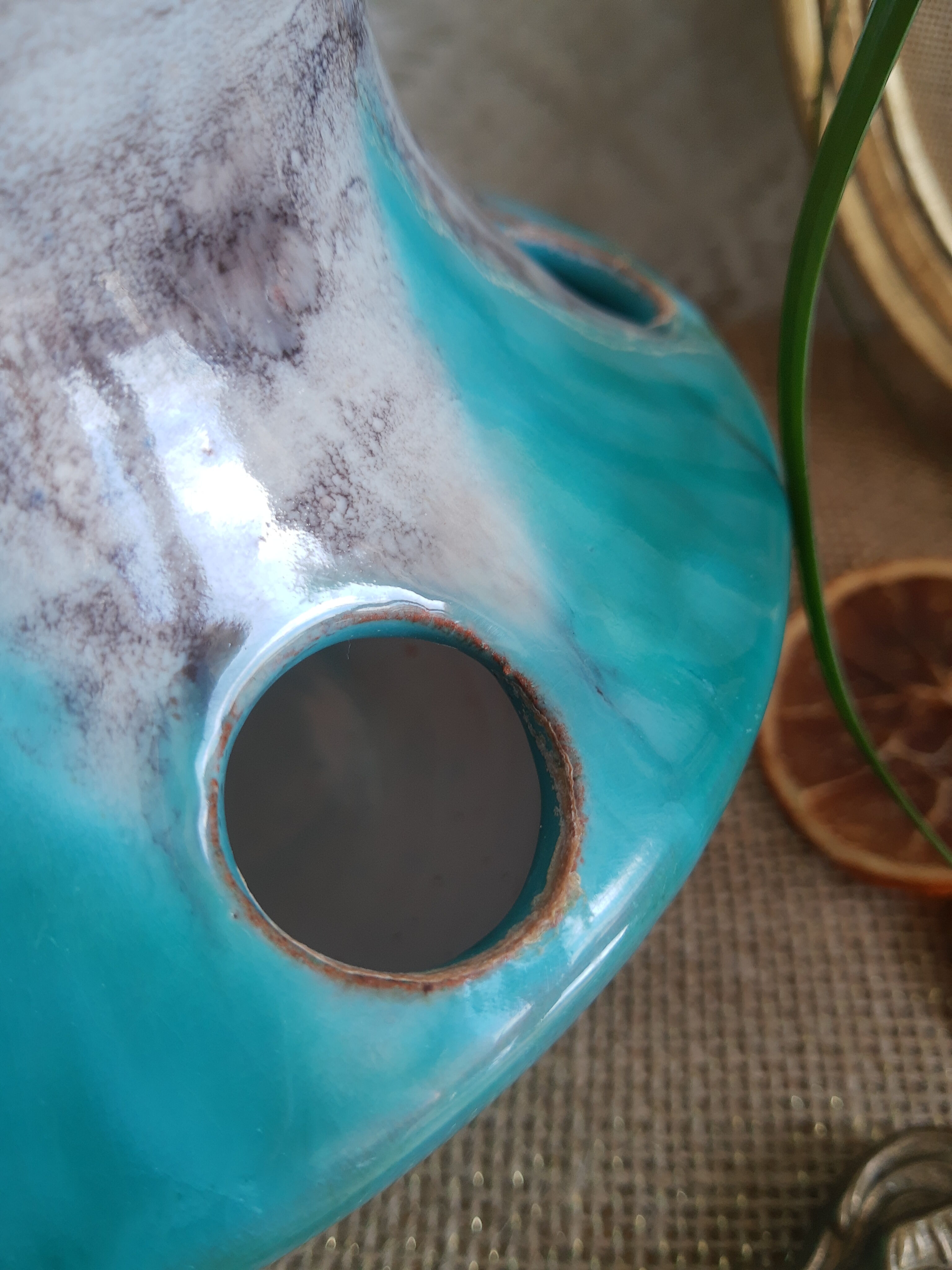 Vase pique vintage flowers