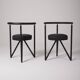 Miss dorn Philippe Starck black chair, 1980s