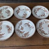 Series of 6 flat plates POP UP CHRISTMAS 2022