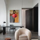 Colorful painting The kiss 73x60 cm by B. Bodasca