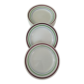 12 flat plates Gien "Bilbao"