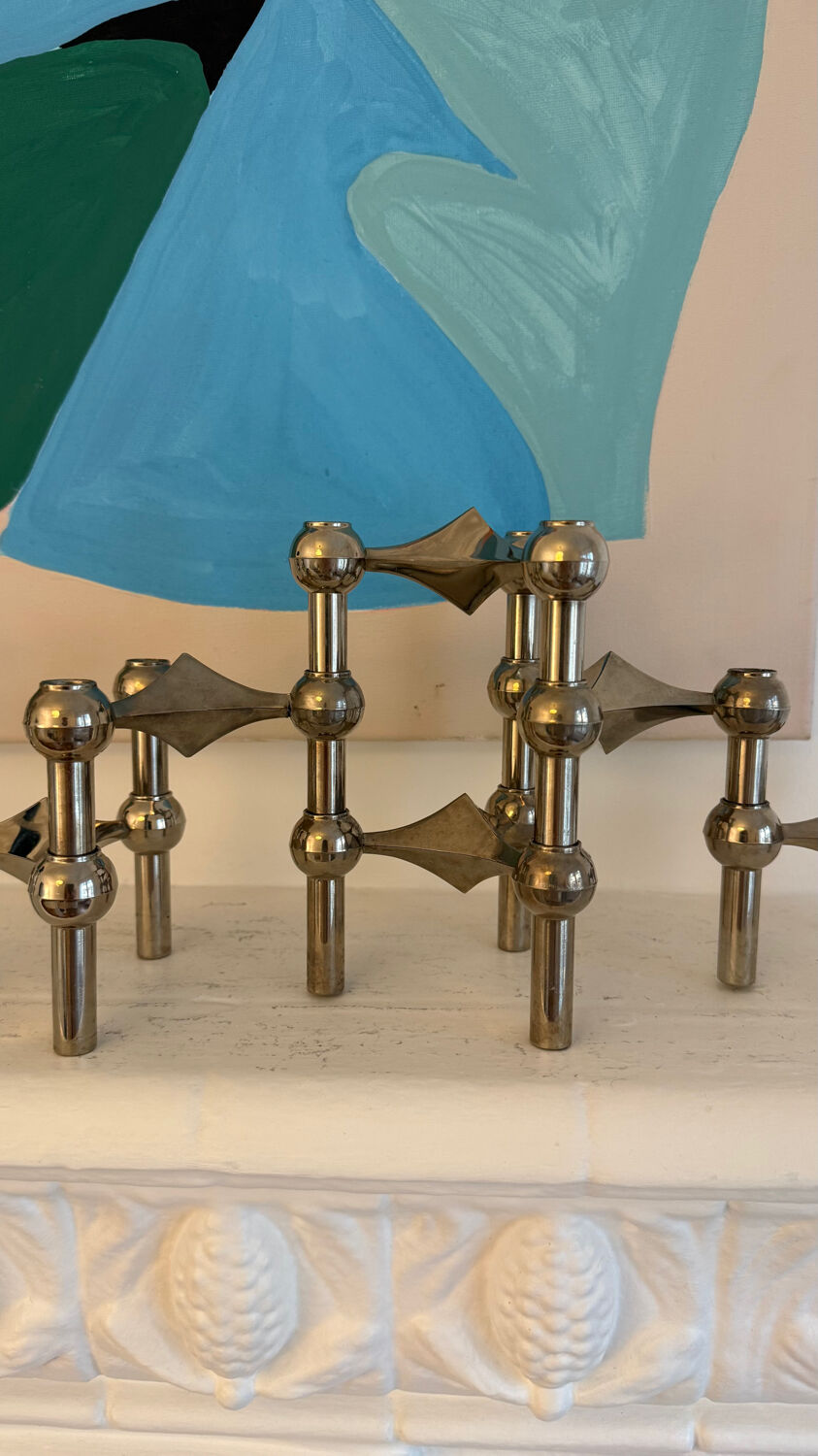 Set of 6 Stoff de Nagel candle holders