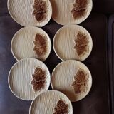 Set of 7 Orfinox dessert plates