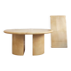 Table à manger en peau vernis