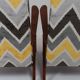 Vintage ethnic chic armchair modern design