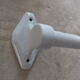 Large Art Deco towel bar in white porcelain