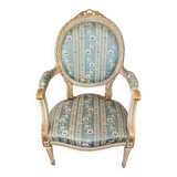 Paire de fauteuils style Louis XVI