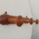 Vintage popular art coat rack from the 1950s