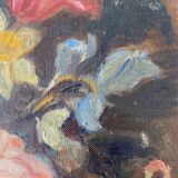 Oil on canvas bouquet of flowers