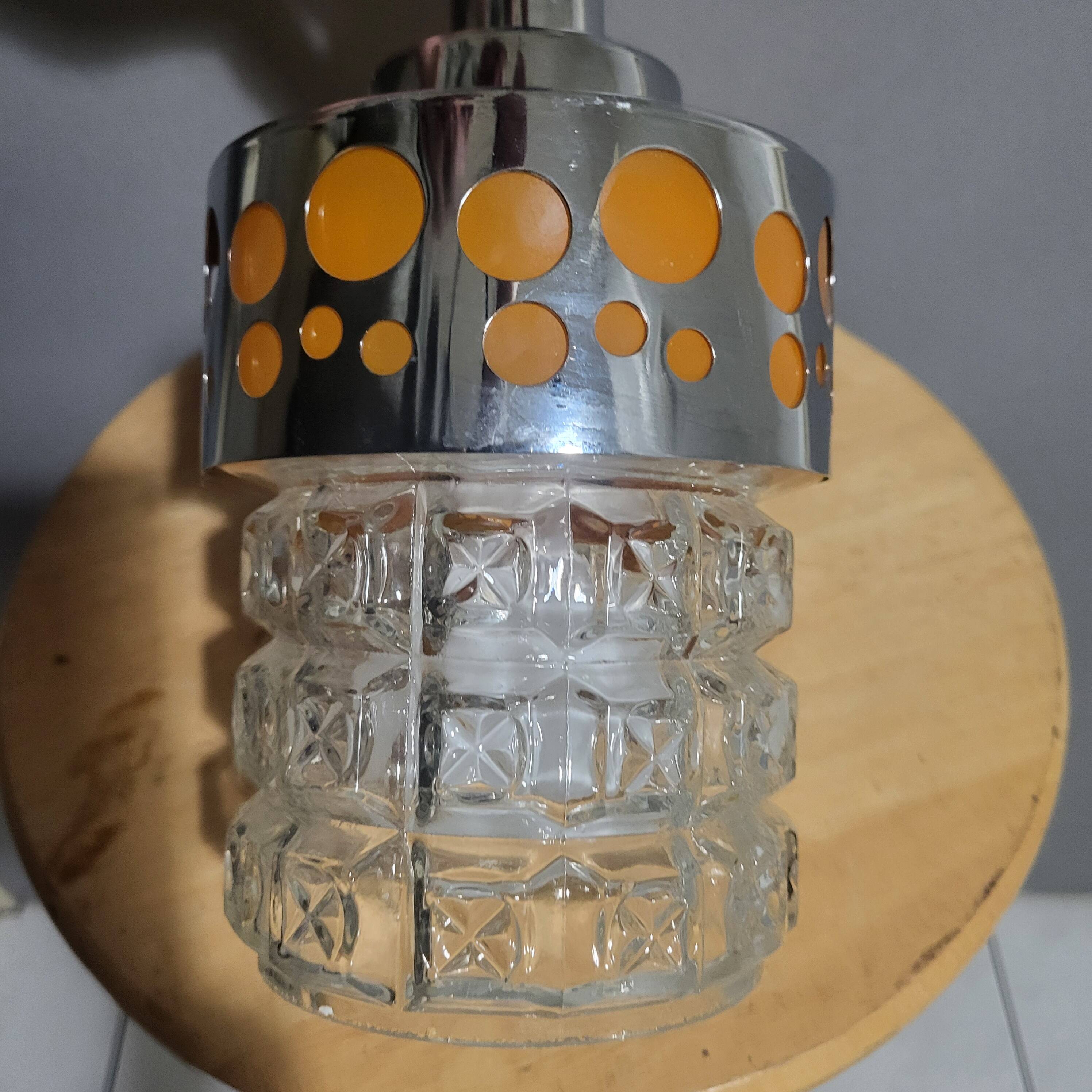 Raak suspension, space age chrome orange