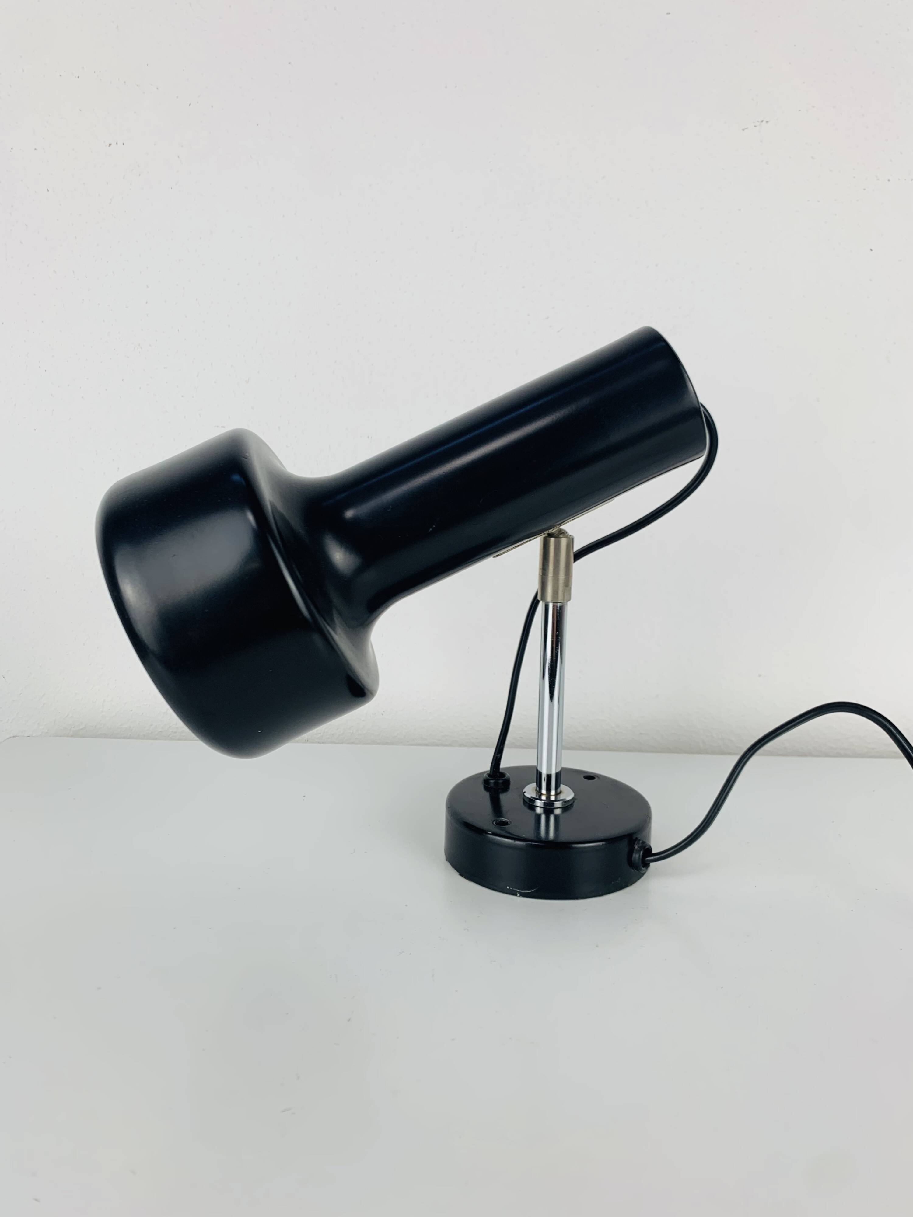 Black spot wall light from the 1960s, vintage.
