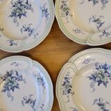 9 old K&G Lunéville hollow plates Regency model