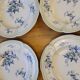 9 old K&G Lunéville hollow plates Regency model