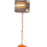 Vintage 70s floor lamp with orange trumpet base