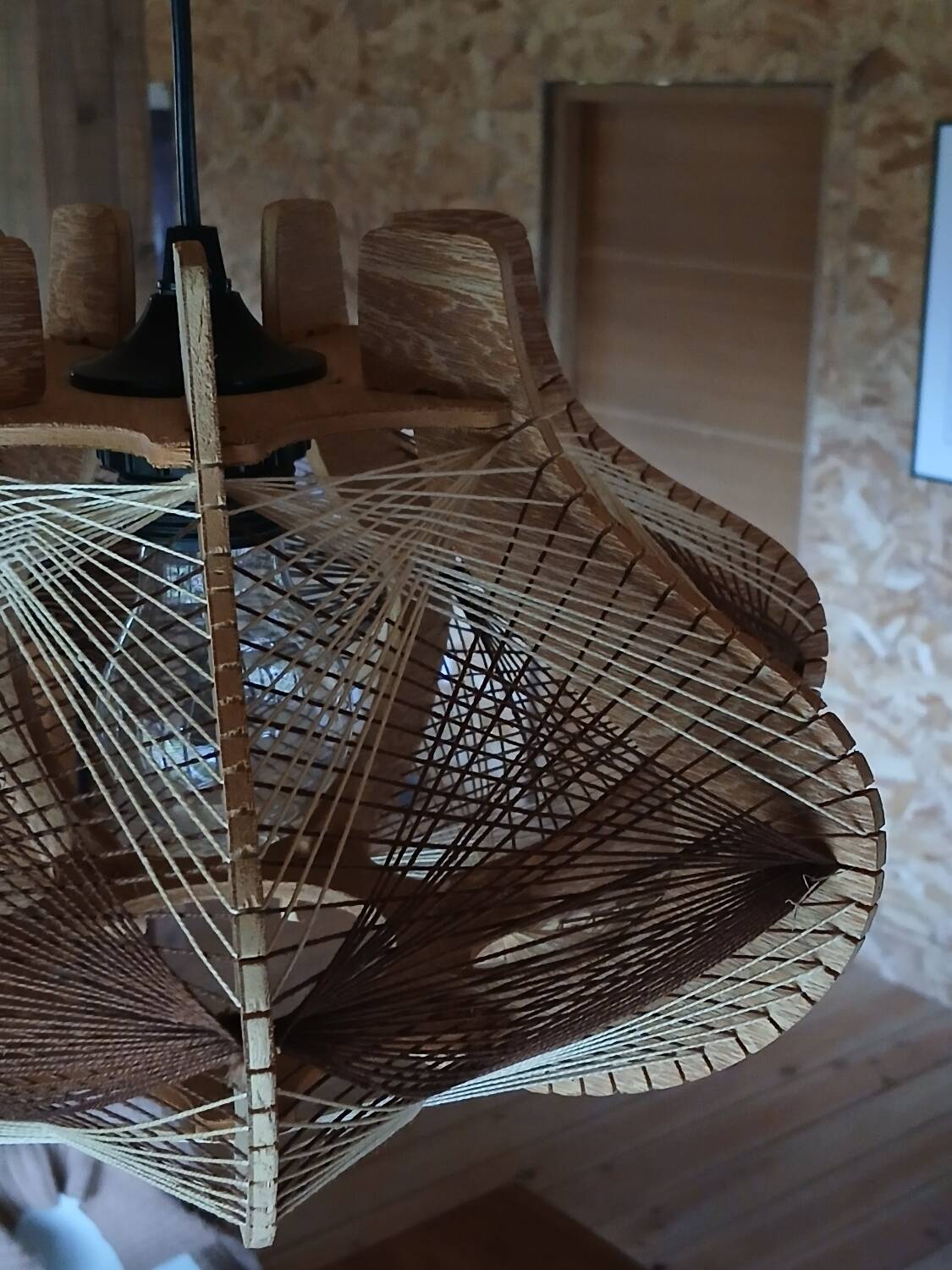 Scandinavian wooden and wire suspension, years