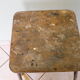 Workshop stepladder, retractable steps, antique, metal and wood, patina look