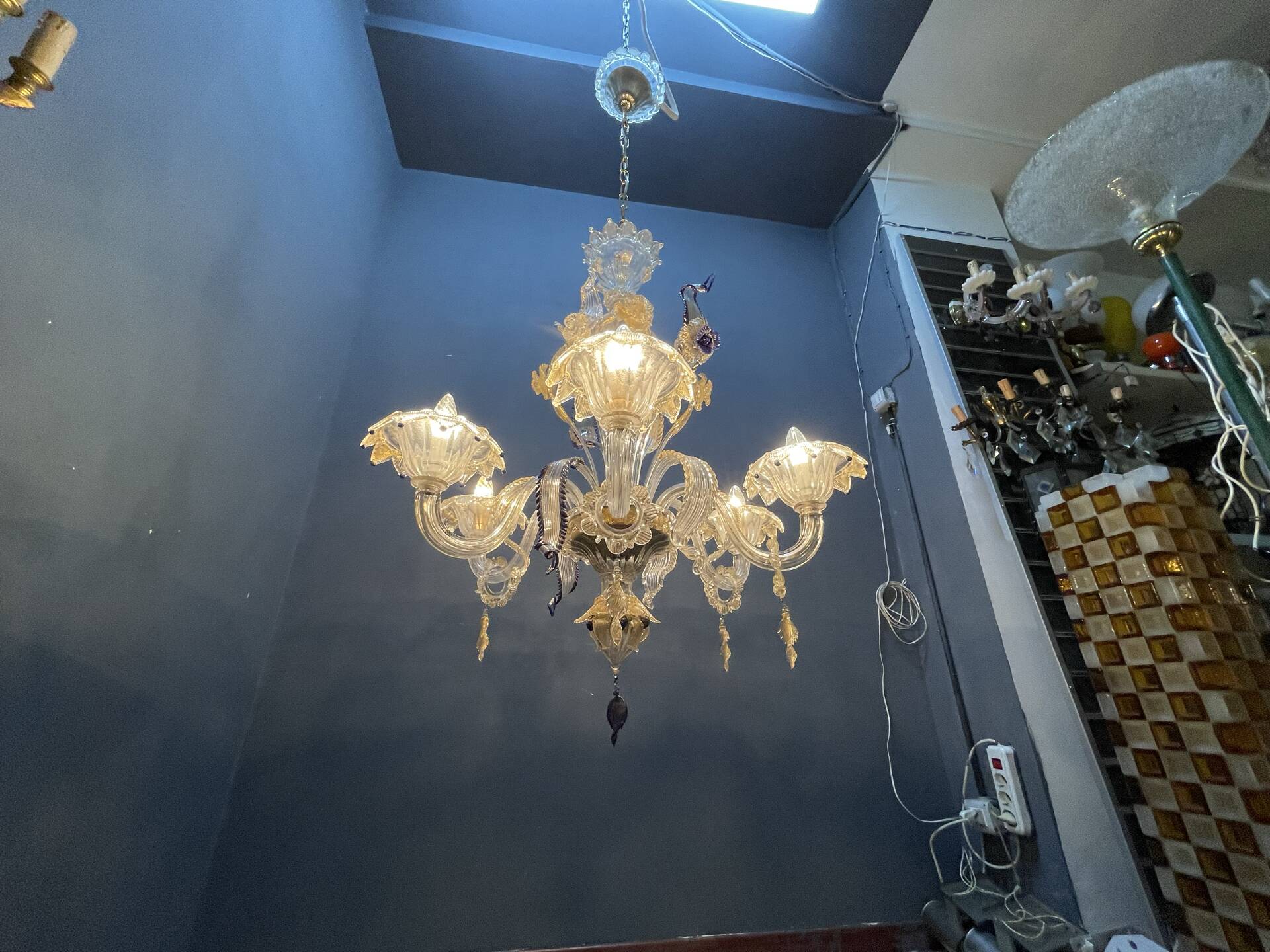Venetian Murano Glass Chandelier 1960’s 