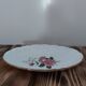 Ravier in earthenware L'Amandinoise decoration pink flowers