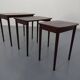 Danish Rosewood Nesting Tables, 1960s, Set of 3