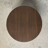 Vintage fabric and teak side table.