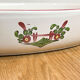 Plat en porcelaine décor coq