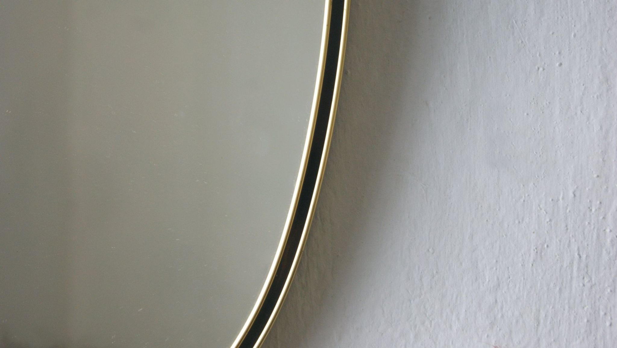 Miroir en forme de cœur doré et noir du milieu du siècle, années 1960