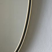 Miroir en forme de cœur doré et noir du milieu du siècle, années 1960