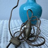 English ceramic lamp base Burmantofts Pottery England, 1880