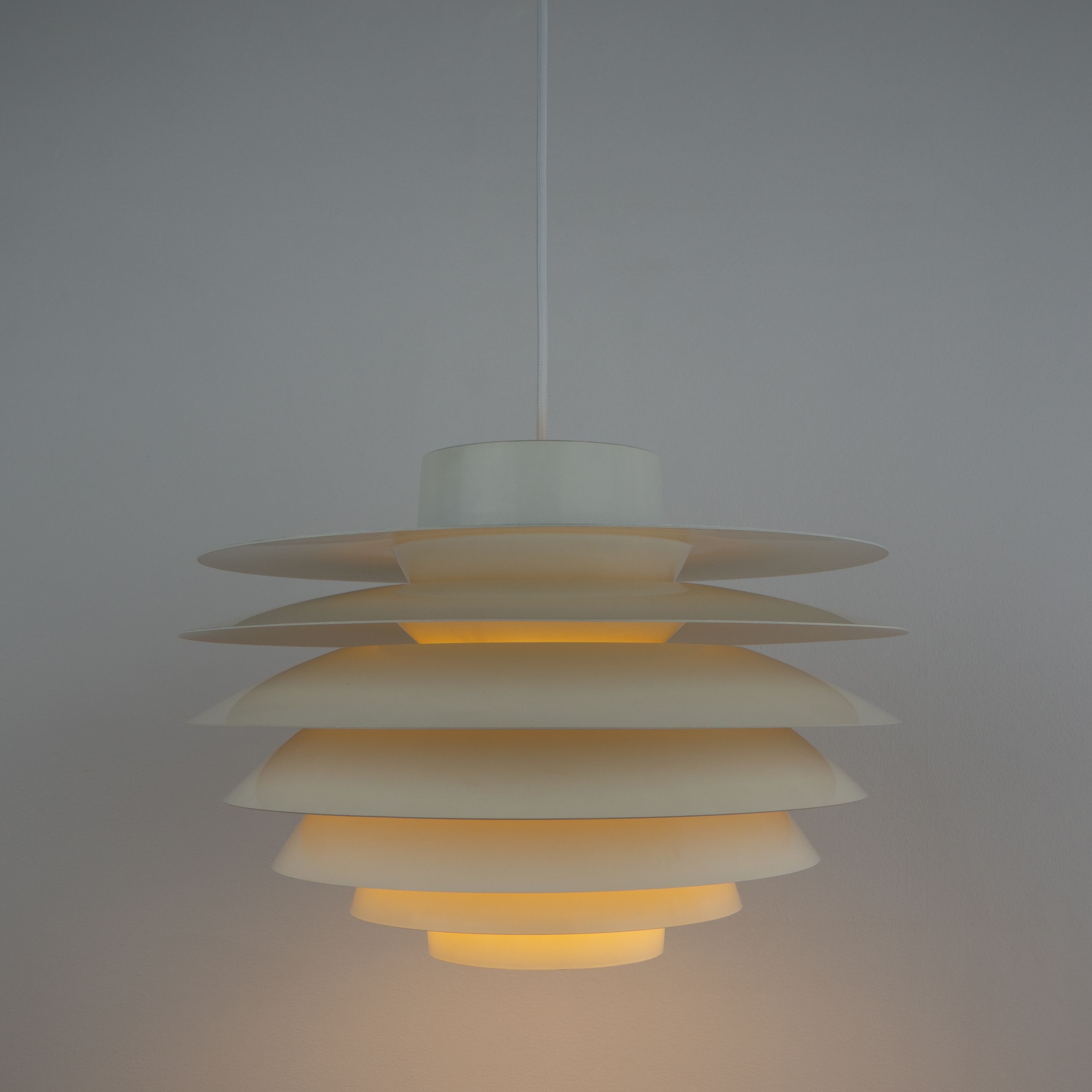 Danish vintage pendant lamp Verona by Svend Middelboe, Nordisk Solar, 1962