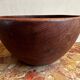 Large vintage monoxyle wooden bowl H 18 / D neck 30 cm